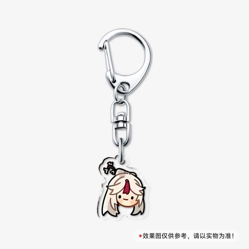 Game Genshin Impact Keychain Cute Wanderer Cartoon Arcylic Figure Key Chain Phone Case Pendant Bag Ornament Accessories Gifts