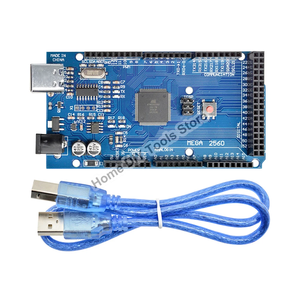 Mega 2560 R3 CH340G MEGA2560 R3 TYPE-C USB Board Development Board with Cable for Arduino