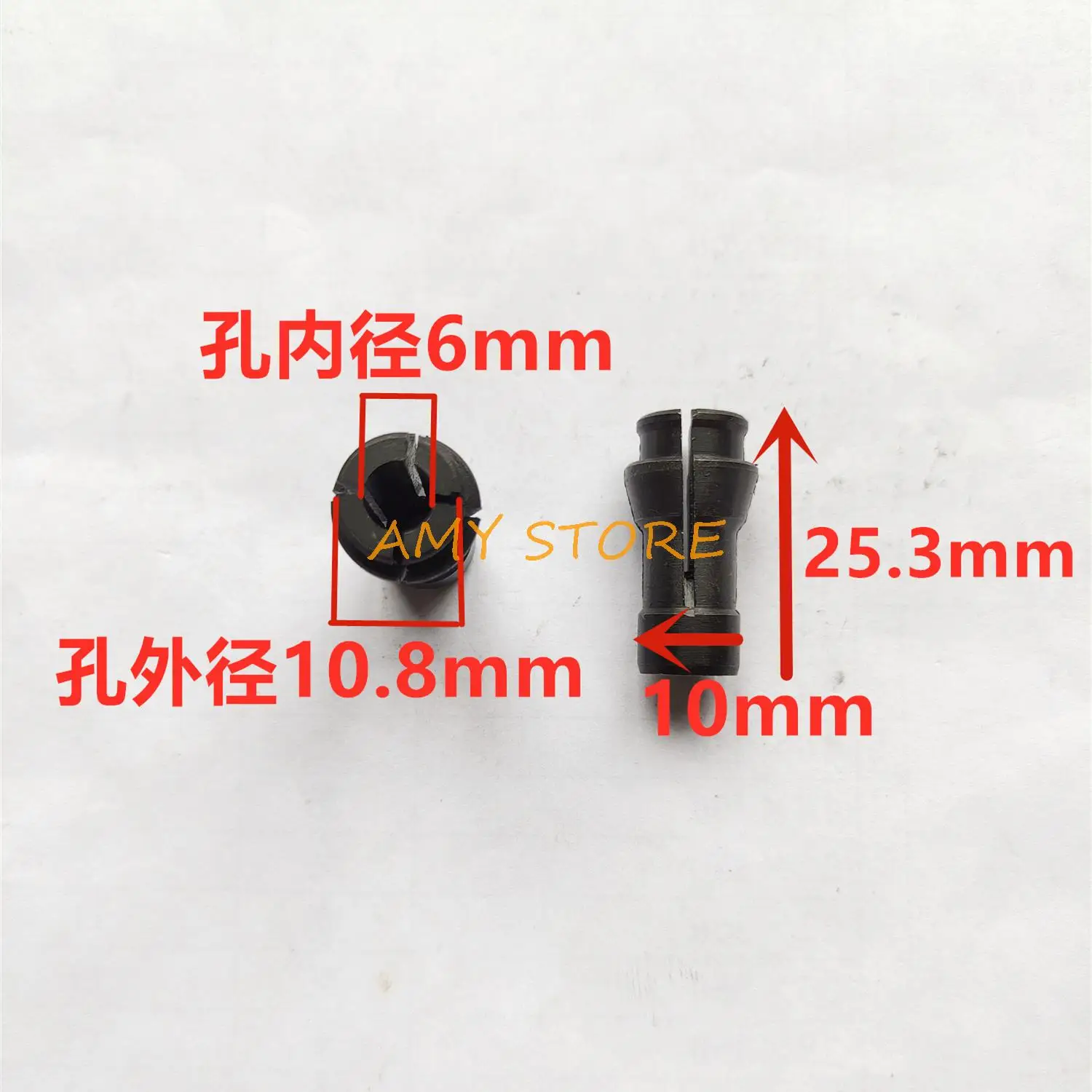 6A 6mm Elektrische Grinder Ersatz PT 35/64 "14mm Gewinde Hex Mutter Collet Set für Ken 9025 Elektrische werkzeug Zubehör