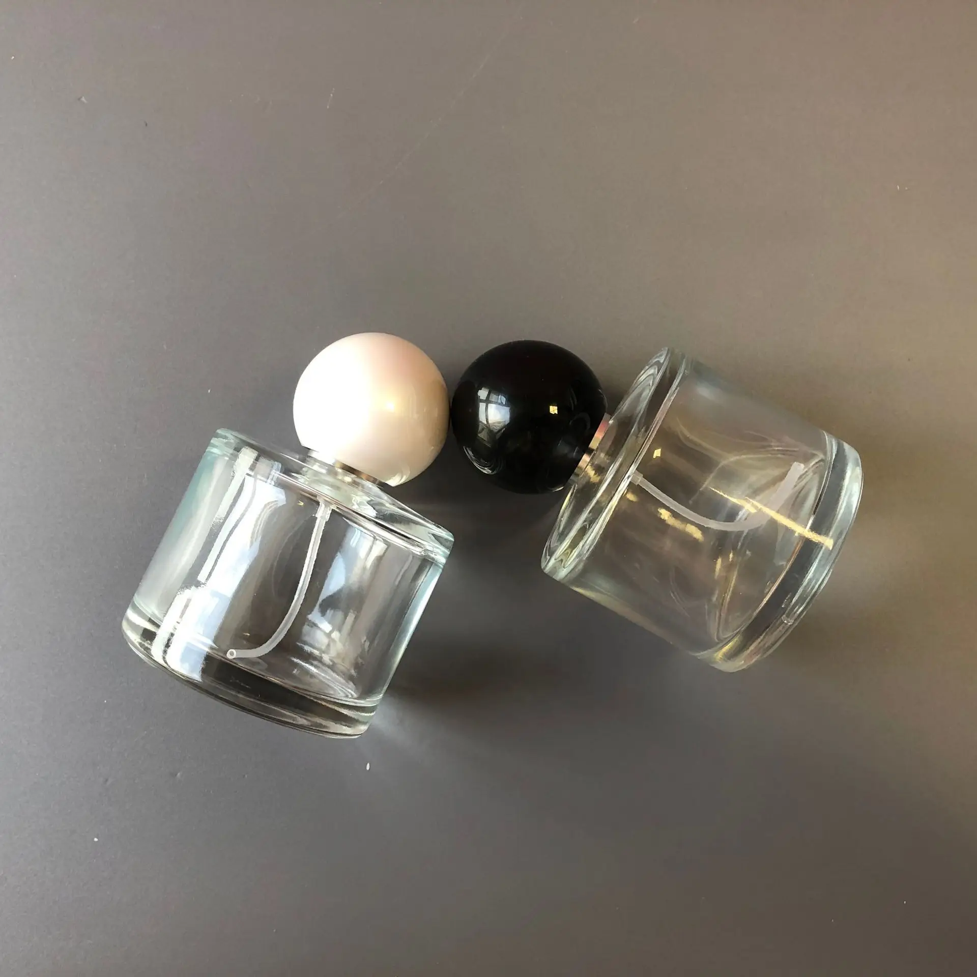 50ml Transparent Glass Perfume Spray Bottle Makeup Sub-Bottling Sample Bottle for Cosmetic Travel Portable Container