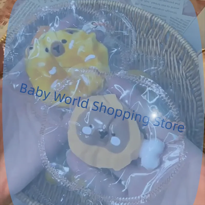 Jouet à presser Capybara en Silicone, mignon et amusant, anti-Stress, crème, sensation de boue, décompression, jouet à rebond lent, porte-clés, cadeaux de charme