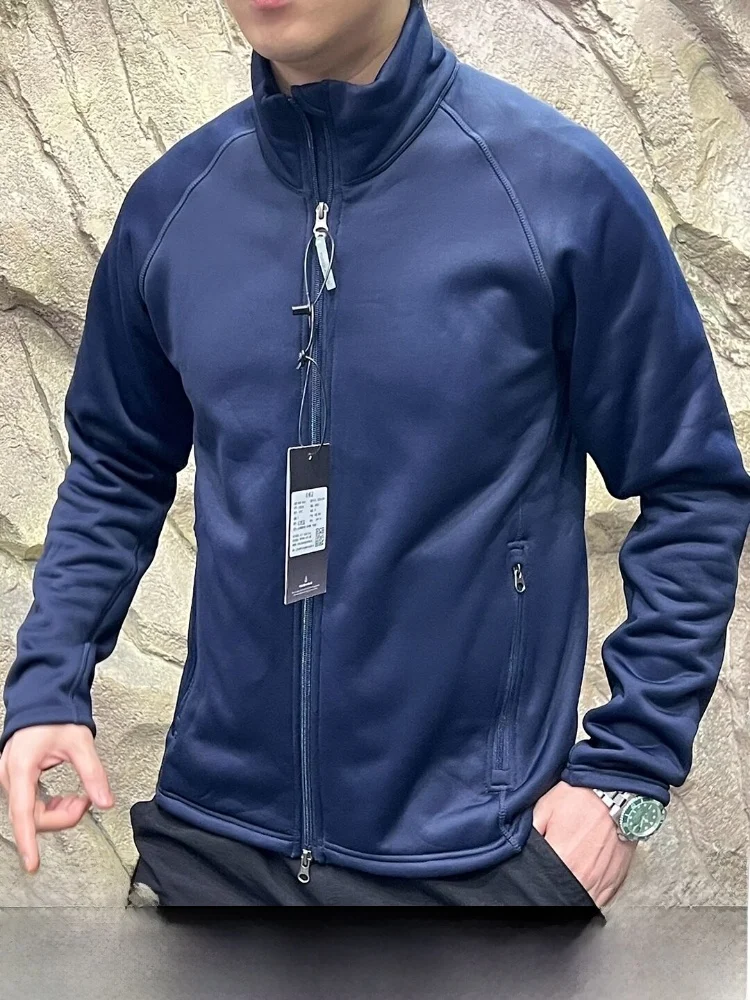 

Теплая куртка 3D Cut Warm Fleece с воротником-стойкой, средний слой из композитного материала, осенне-зимняя верхняя одежда для молодежи, полиэстер, нейлон, S...