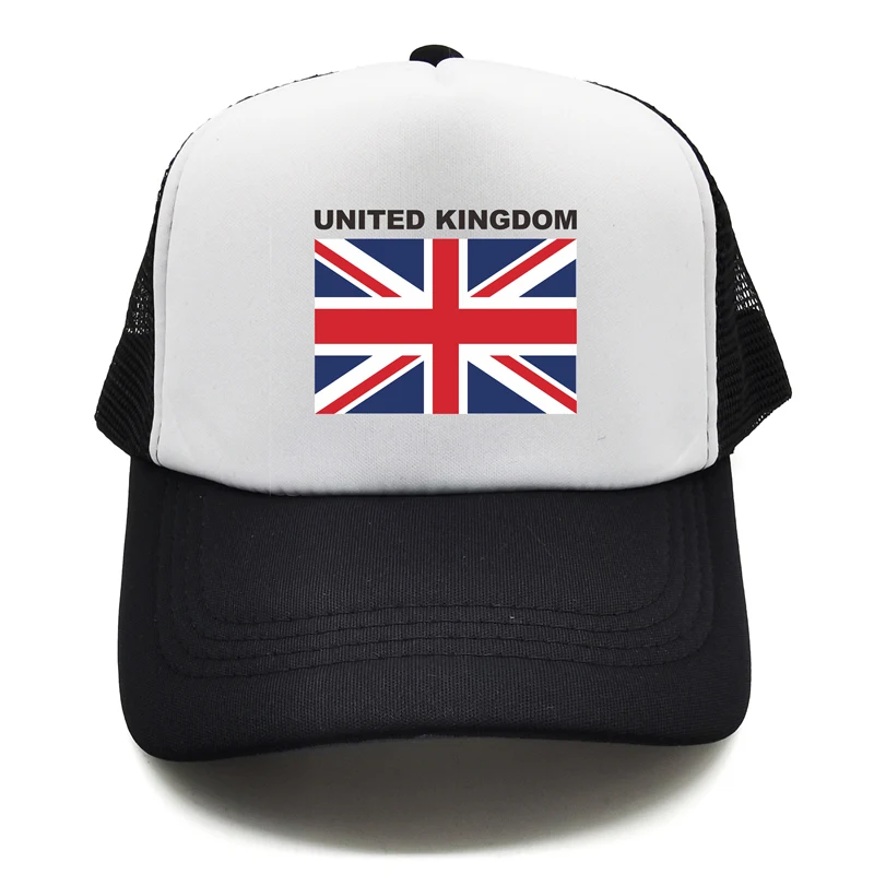 United Kingdom Trucker Cap Summer Men Cool Country Flag Hat Baseball Caps Unisex Outdoor Mesh Net Caps