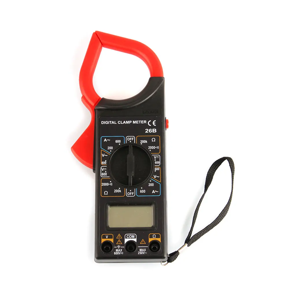 Digital Clamp Meter Amper Clamp Meter Test Current Clamp AC/DC Current Voltage Transitor Tester Power Meter