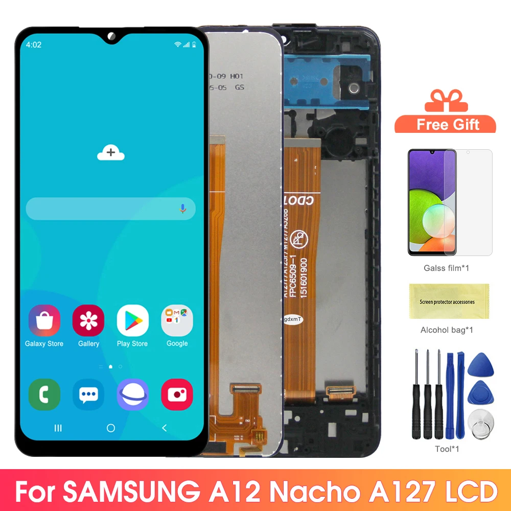 Conjunto de pantalla A12 Nacho, para Samsung Galaxy A12 Nacho A127 A127F Pantalla LCD táctil con marco para Samsung A12S
