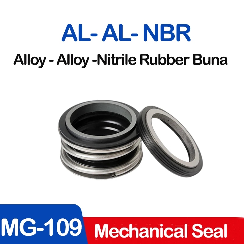 MG1/109 12/14/15/16/17/18/19/20-110mm Alloy - Alloy -Nitrile Rubber Buna(NBR) Mechanical Shaft Seal Single Spring For Water Pump