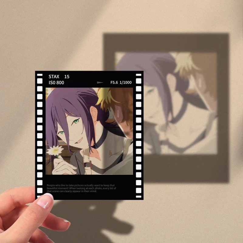 أنيمي بالمنشار رجل الفيلم: ريز قوس تأثيري شفافة مضاهاة التصوير الفوتوغرافي فيلم صور بطاقة ملحقات للتزيين حلية #4