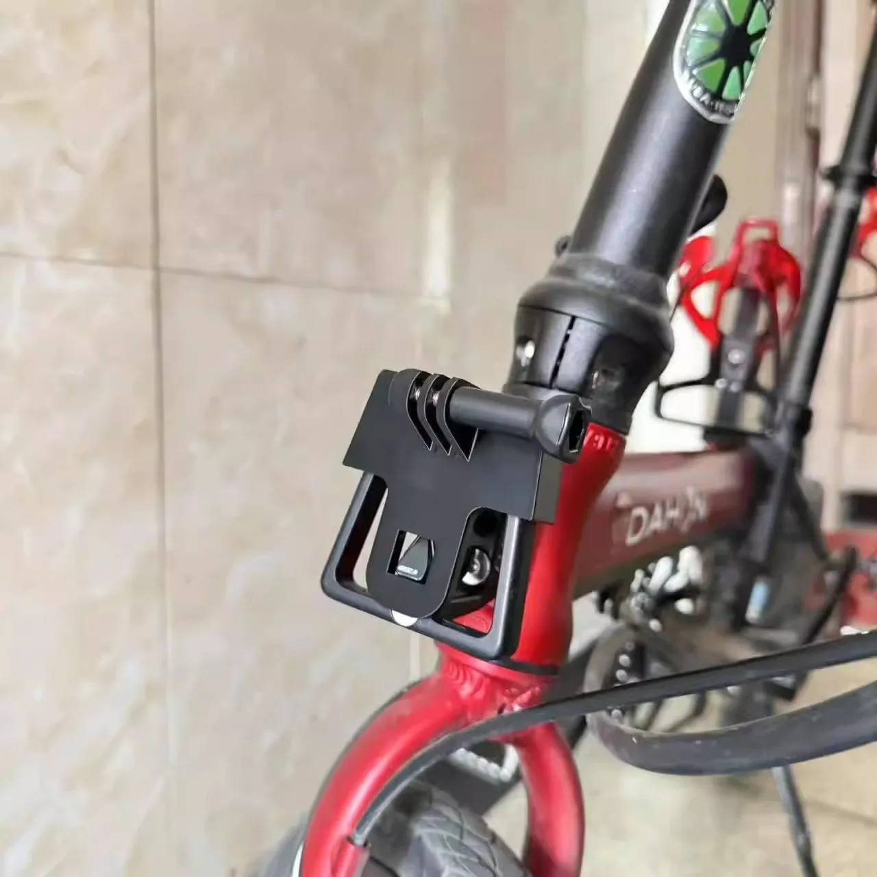 

City foldable bike original front carrier block convert to motion camera install mounts bicycle sport camera Adapter base
