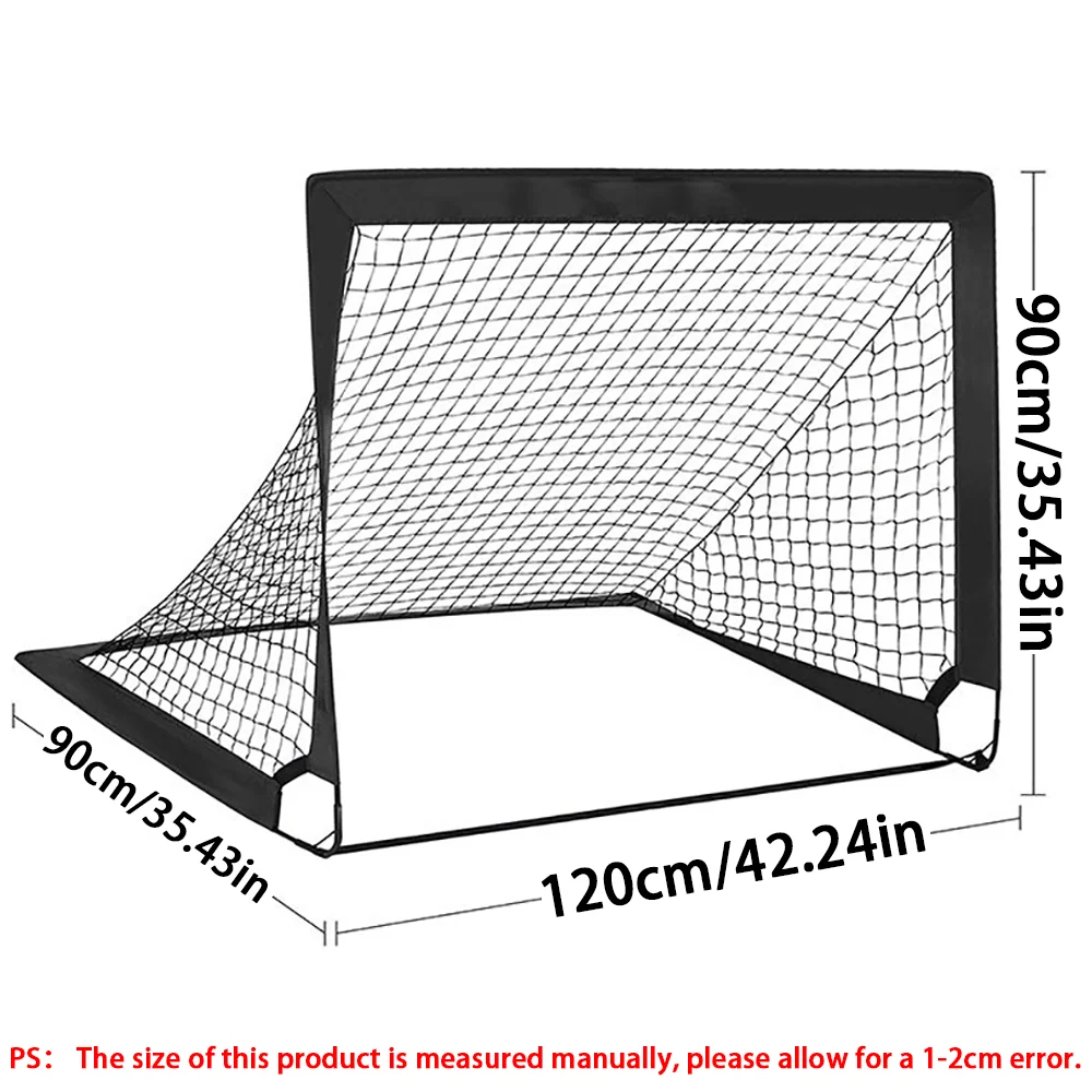 1PCS Portable Pop-Up Soccer Goals Foldable Mini Training Football Net for Backyard Indoor Outdoor Use Mobile Compact Soccer Goal