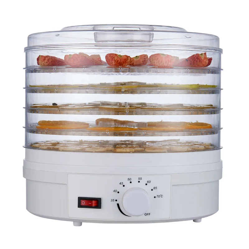 Fruit Dryer Vegetables Herb Meat drying Machine Household Food Dehydrator Pet Meat Dehydrated Snacks Air Dryer With 5 Trays 220V