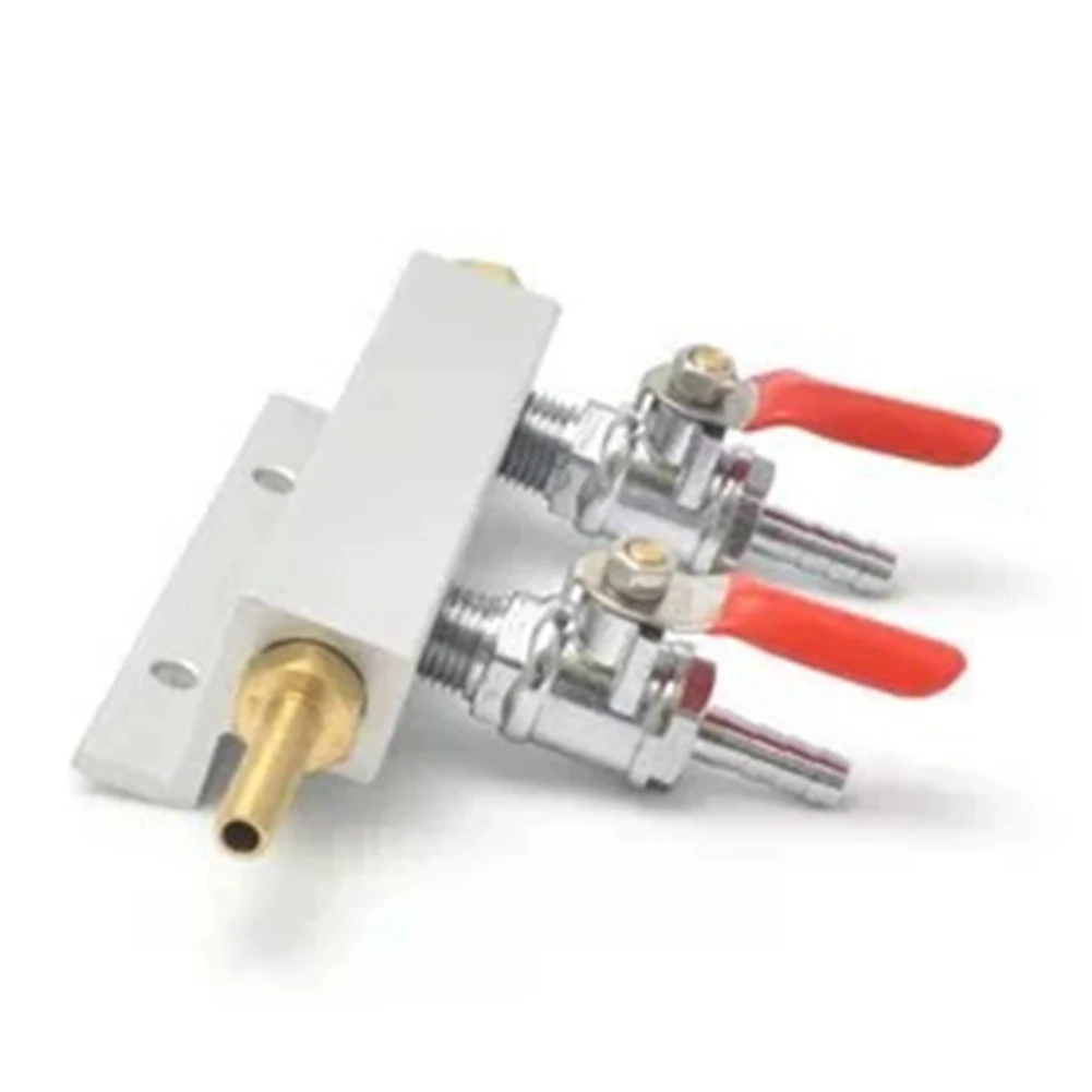 Carbon Dioxide Fittings Air Splitter Independent Shutoff Valves Integrated Check Valves Long-lasting Performance