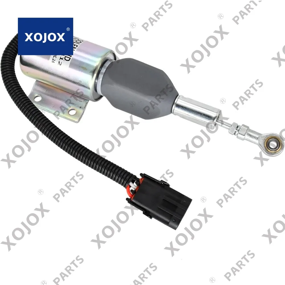 

Электромагнитный клапан отключения подачи топлива XOJOX 24 В RE516083 RE502474 3926412 SA-4257-24, совместимый с экскаватором John Deere 120 160LC 200LC