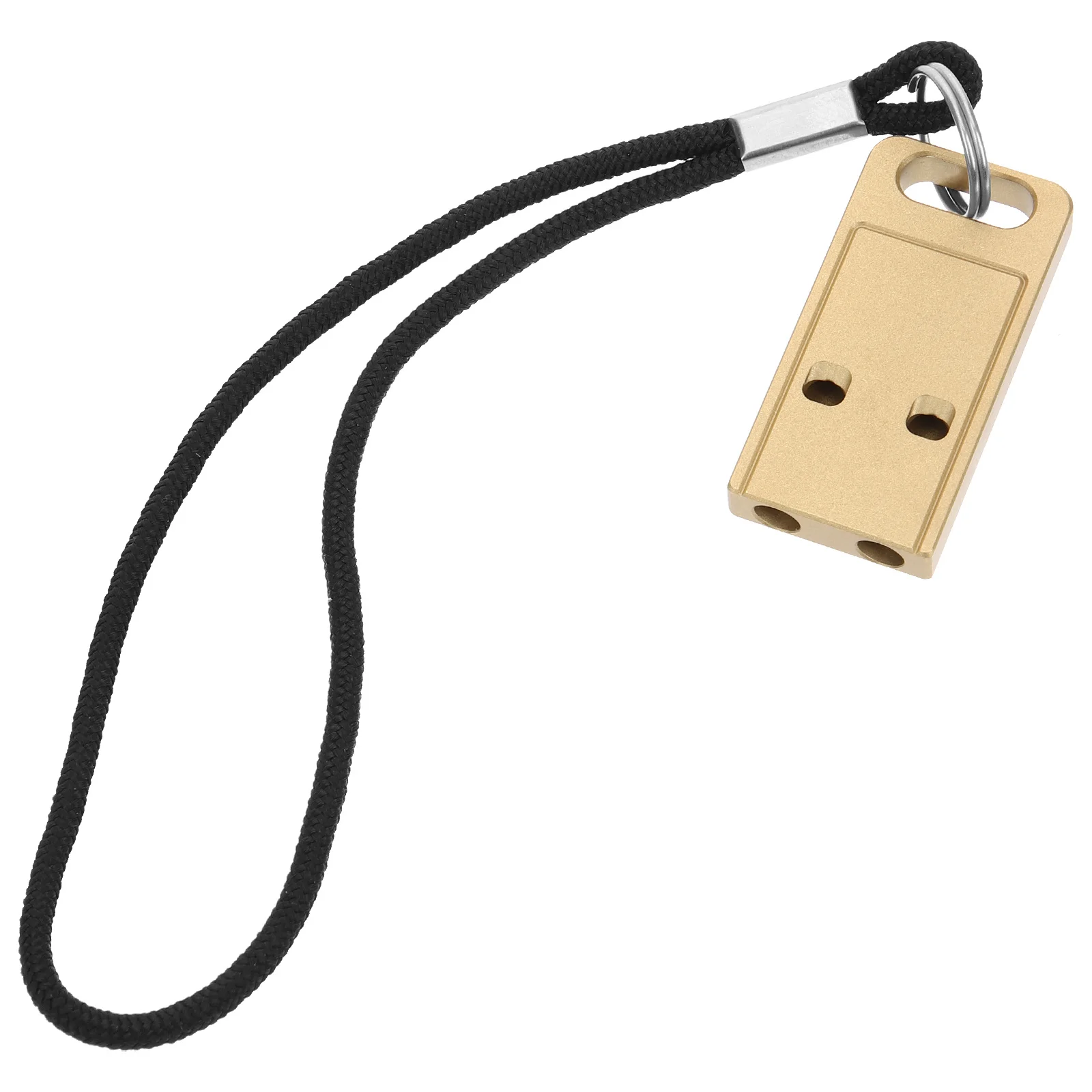 1pcs Emergency Survival Whistle Premium Loud Metal Outdoor Whistle For Hiking Camping Travel Sports Referee Safety Tool