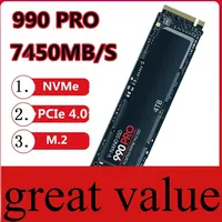 New 990PRO SSD 4TB 2TB 1TB M2 2280 PCIe Gen 4 NVMe for PS5 PC PS4 Fast Internal SSD