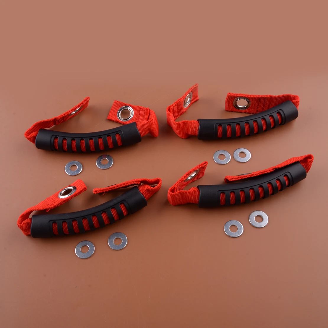 4Pcs Car Red Roll Bar Grab Roof Holes Handle Grip Pillar Holder fit for Jeep Wrangler JL 2018+ Gradiator JT 2020 2021 1330514