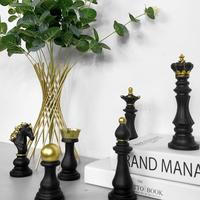 New Resin Chess Pieces Board Games Accessories International Chess Figurines Retro Home Decor Modern Chessmen Ornaments Ajedrez