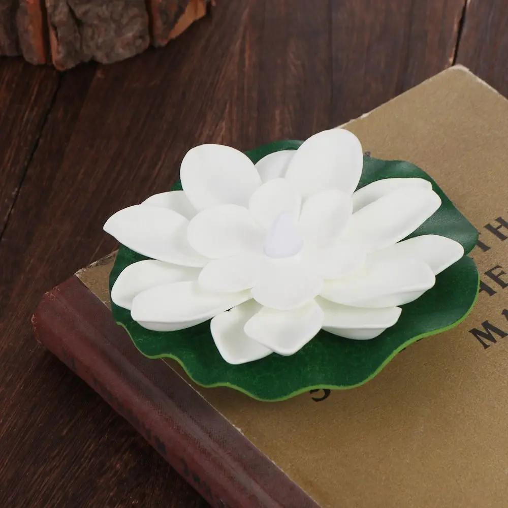 Floating Induction Floating Water Lotus Lamp Waterproof LED Electronic Candle Artificial Lotus Lamp 10cm Lotus