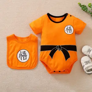 Anime Cosplay Traje para Crianças, Macacão Recém-Nascido, Macacão Infantil, Bebê Menina, Menino, Luffy, Akatsuki, Vegeta, Roupas de Halloween, 0-18M 4 principais vendas calção akatsuki - №3