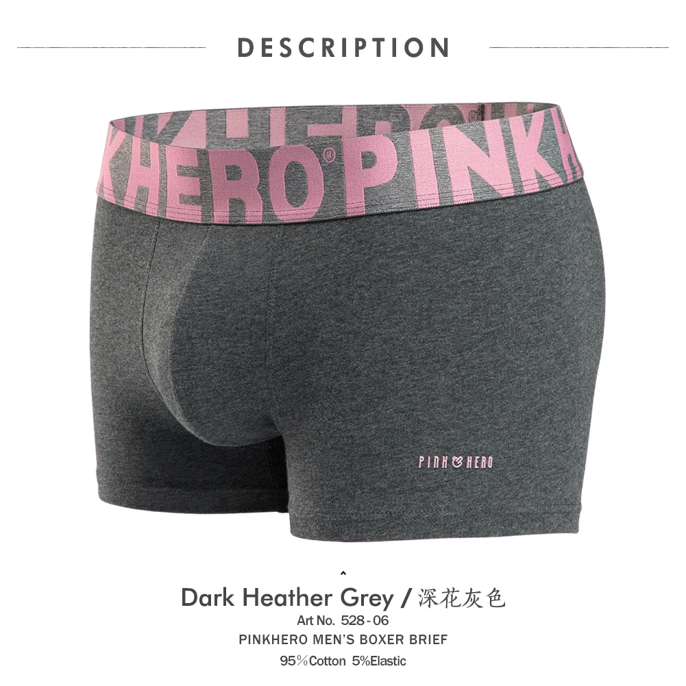 PINKHERO Fashion Underpants For Men,High Quality Comfy And Soft Cotton Mens Underwear Boxer Briefs,Original Sexy Men\'s Panties