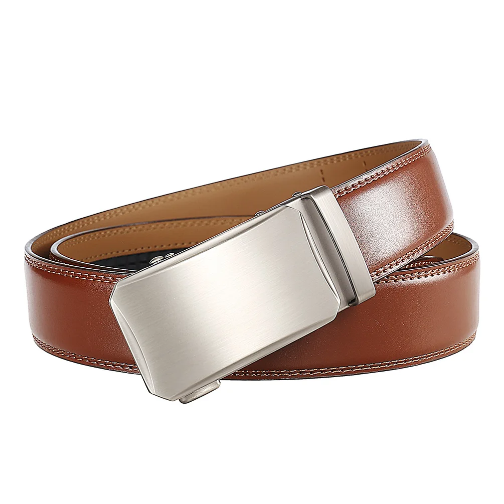 Brand Cowskin Leather Mens Strap Belt Luxury Designer Black Red Brown Business Dress Belts For Men Top Quality Belt Male B1023