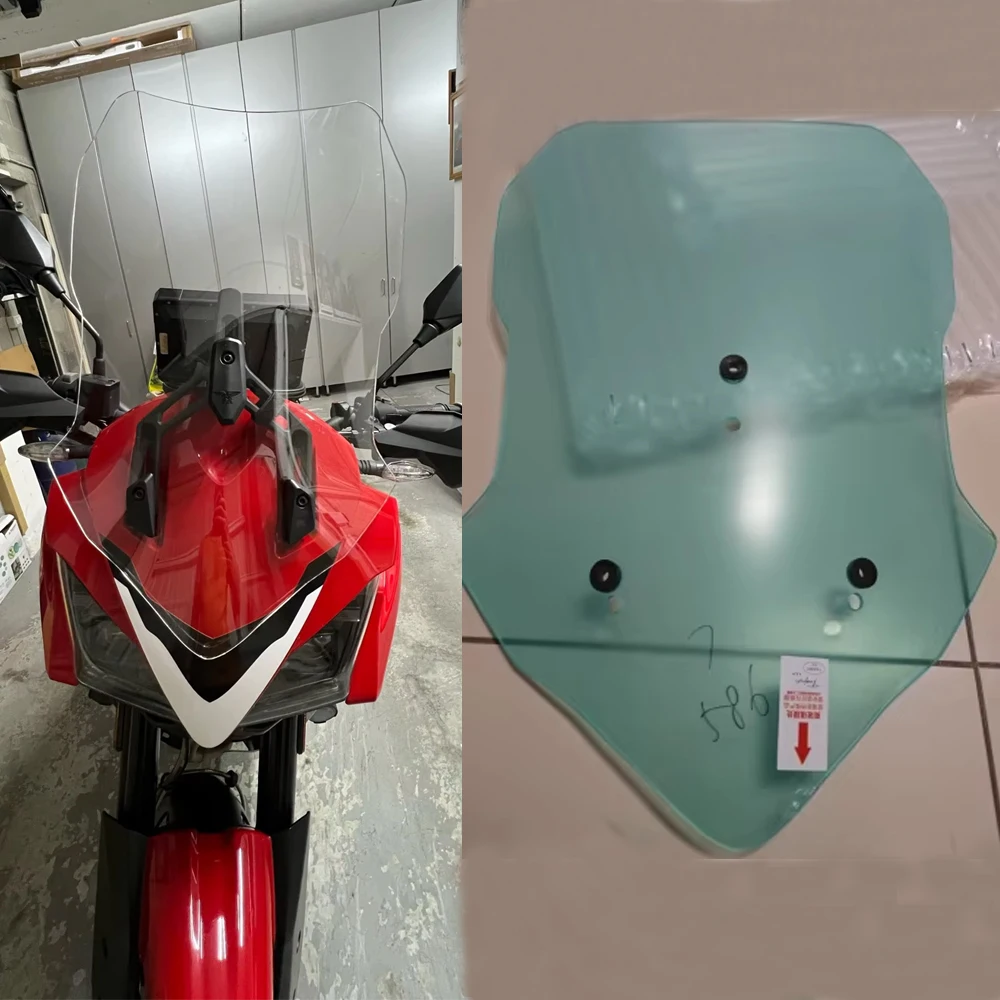 

for Morini X Cape 650 Windscreen Windshield Motorcycle Accessories Raised Screen Widened Visor x-cape Xcape Wind Deflector Glass