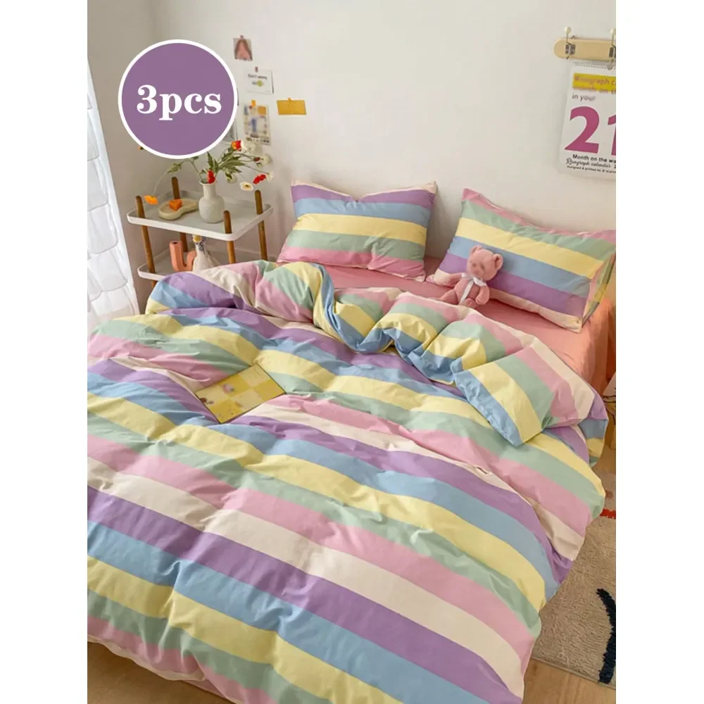 

Stripes, Plaid,Girls, School Students, Fresh And Simple , Boys And Girls,Dormitory Dresssuper Soft, Lovely, Four Seasons, San