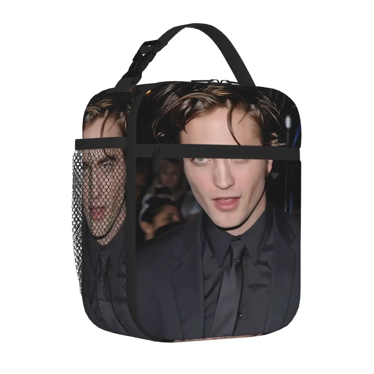 Bestselling Robert Pattinson Plaid Fur Bed Cover Stitched Detail Waterproof Lunch Bag Lawn Dining Waterproof Lunch Bag