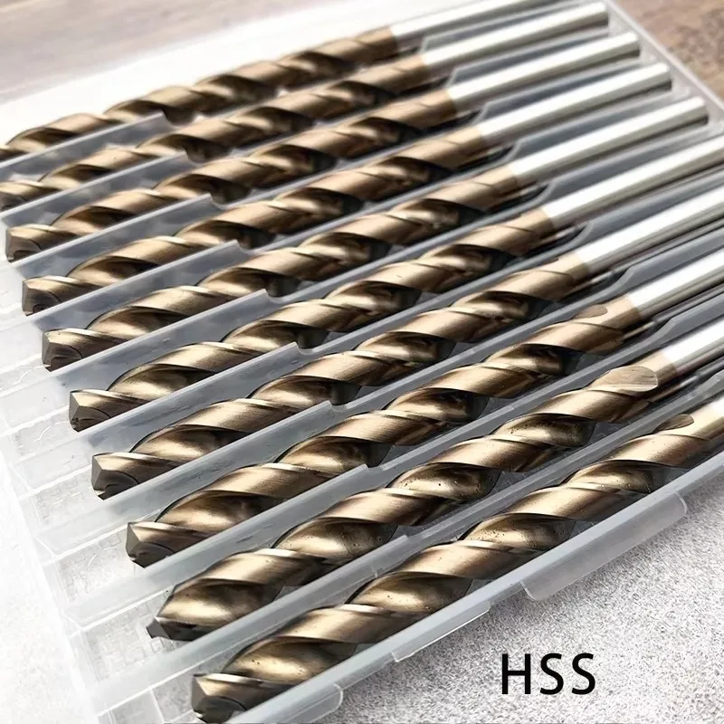 WOY Cobalt Twist Drill Bit M35 EX HSSCO HSSE Metal Aluminum Copper Stainless Steel Wood Hole Tool Titanium 1mm-13mm Set 5/10Pcs