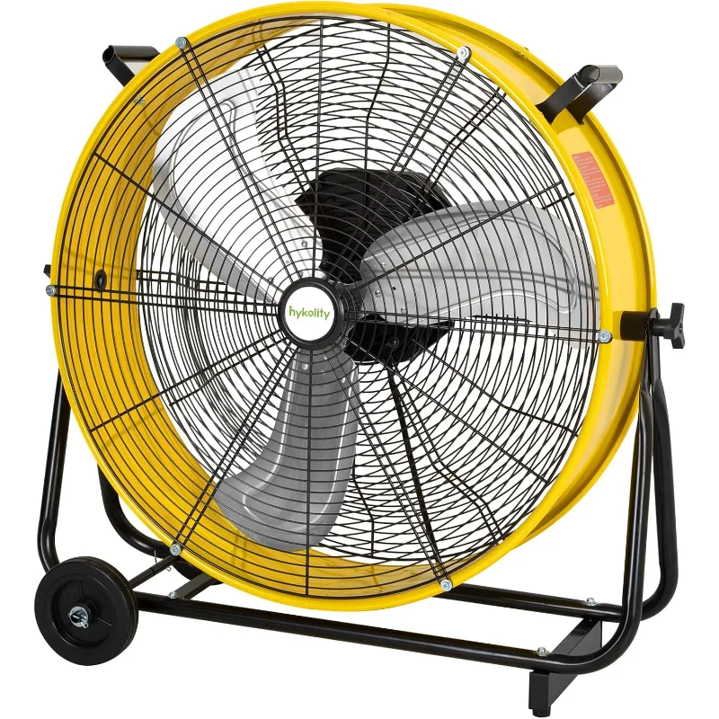 

hykolity 24-дюймовый сверхтихий высокоскоростной барабанный вентилятор, переменная скорость, 7800 куб. футов в минуту, двигатель постоянного тока, сверхмощный магазинный вентилятор для промышленного применения