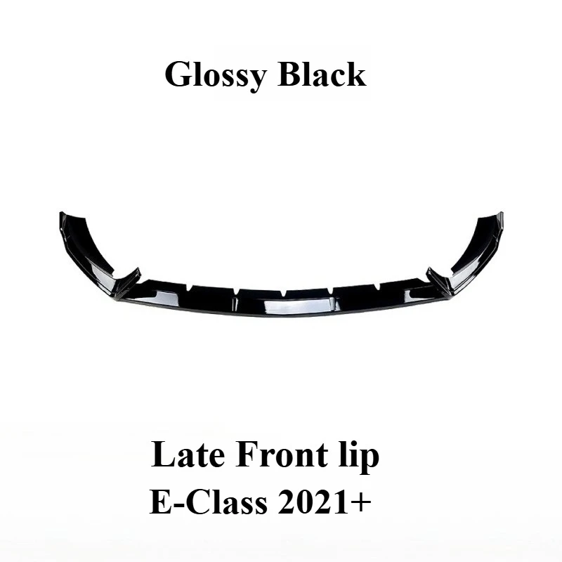 For Mercedes-Benz E-Class W213 C238 2016+ AMG Car Front Lip spoiler Wing Air Duct Blade Grille Decorative Strip BodyKit Exterior - view 5