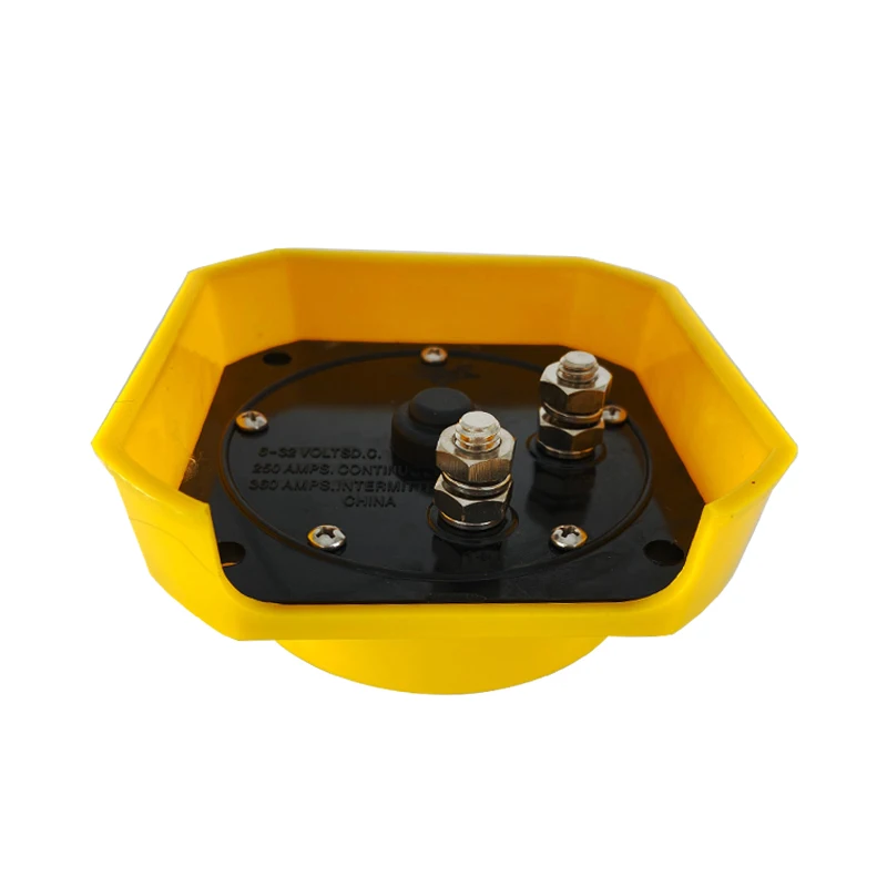 Boat Yellow Battery Selector Switch 2 Positions Disconnect Switch Waterproof Master Isolator for Car RV