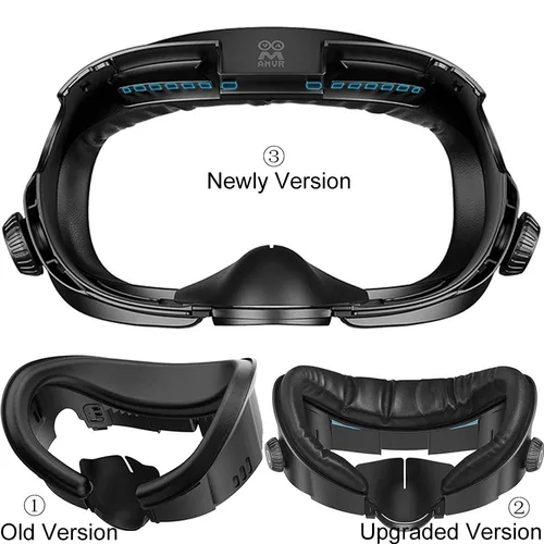 AMVR-funda para máscara facial Quest 3, interfaz Facial, almohadilla de repuesto de tela de seda de hielo, accesorios para gafas VR
