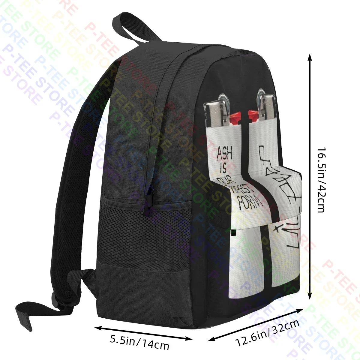 حقيبة ظهر Lil Peep Ash Is Our Purest Form ذات سعة كبيرة ومطبوعة على الظهر وحقيبة الجمباز للجري في الهواء الطلق #3