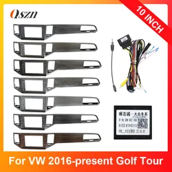 10 Inch Car Radio Fascia For VW 2016-present Golf Tour DVD Stereo Frame Plate Adapter(7 colour)