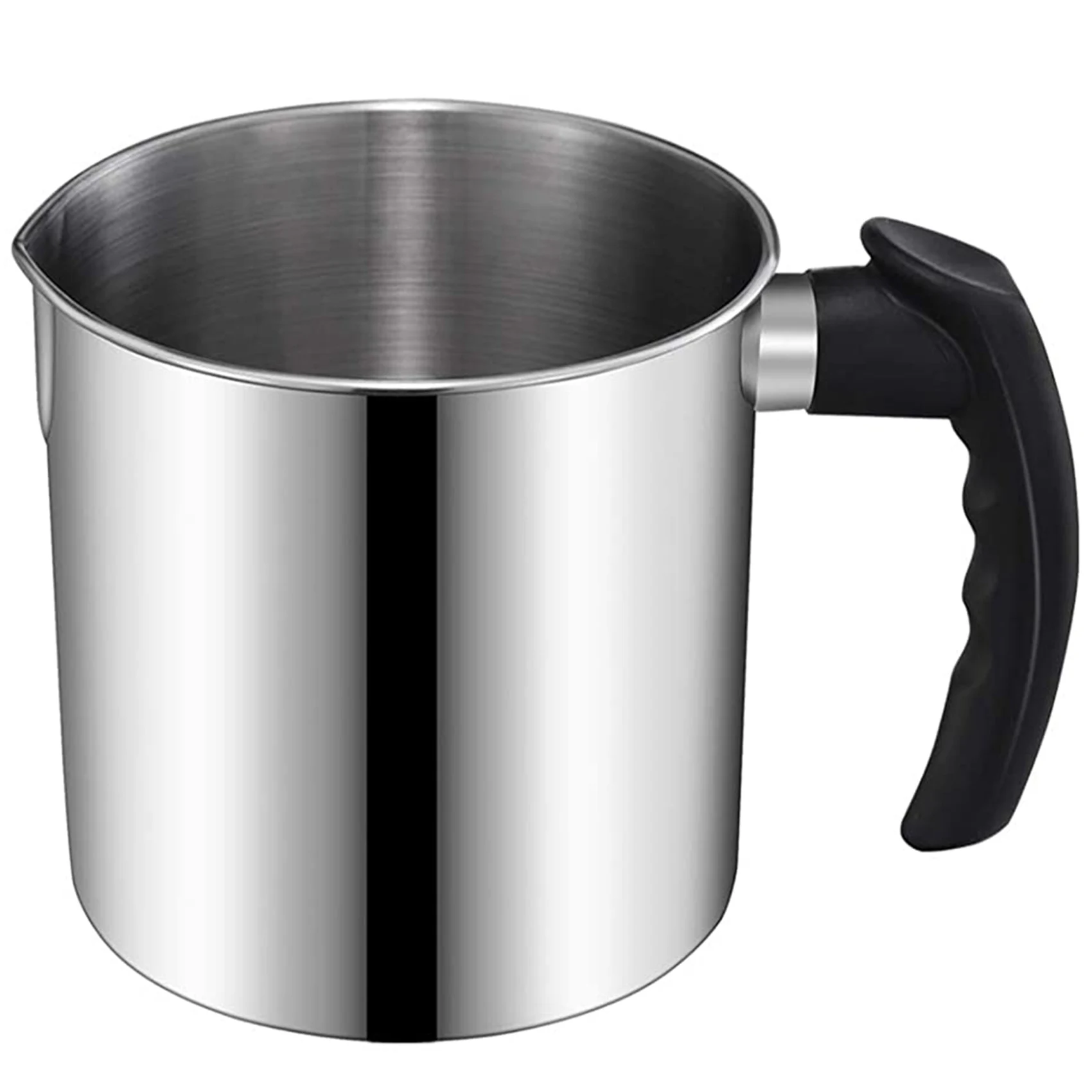 A98U Candle Making Pouring Pot, 44 Oz Double Boiler Wax Melting Pot, Candle Making Pitcher, Heat-Resistant Handle