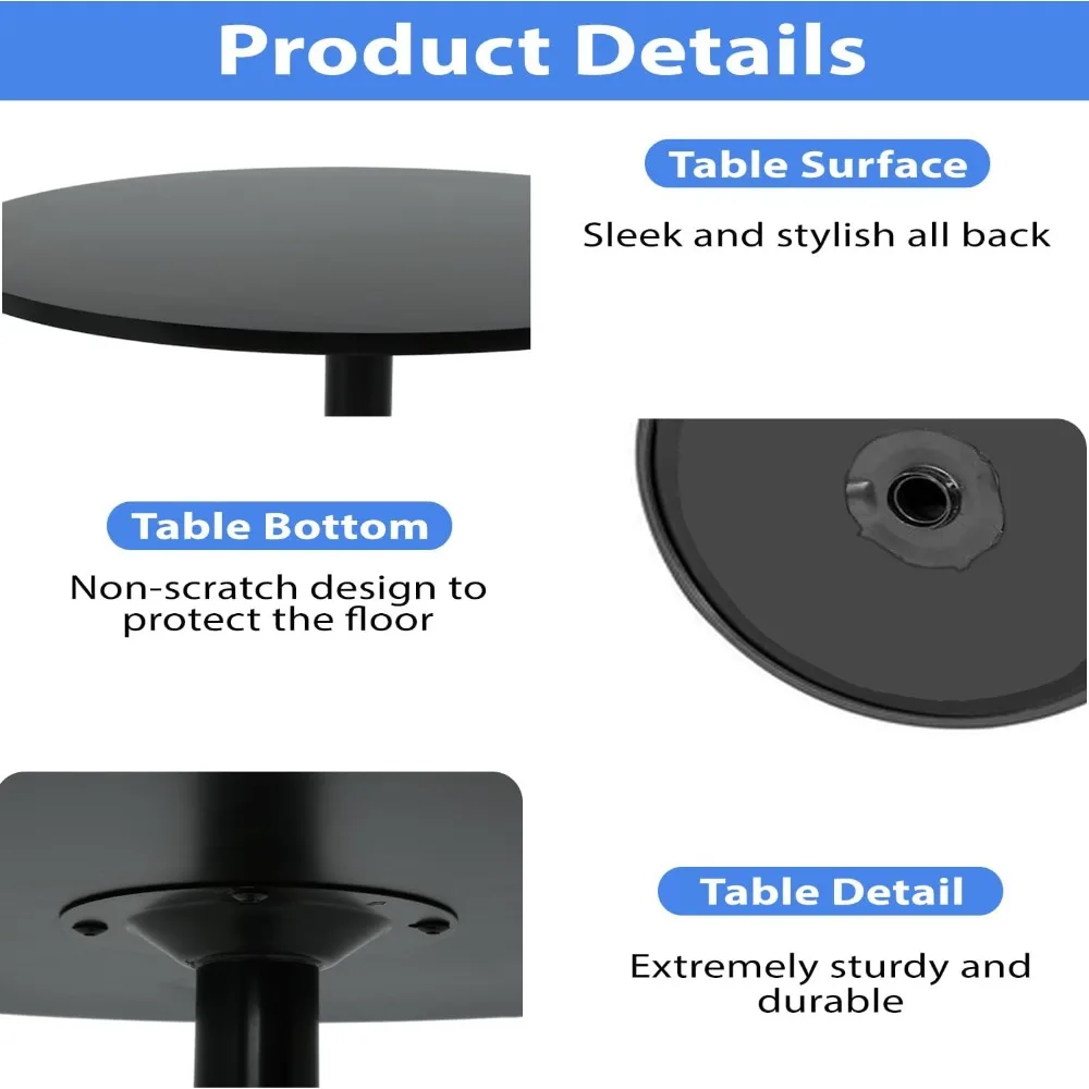 Meja Bar Modern FDW 2 Set Tinggi 40 cm Meja Makan Dapur Pub Hidrolik Ruang Makan Rumah Meja Atas Dapur