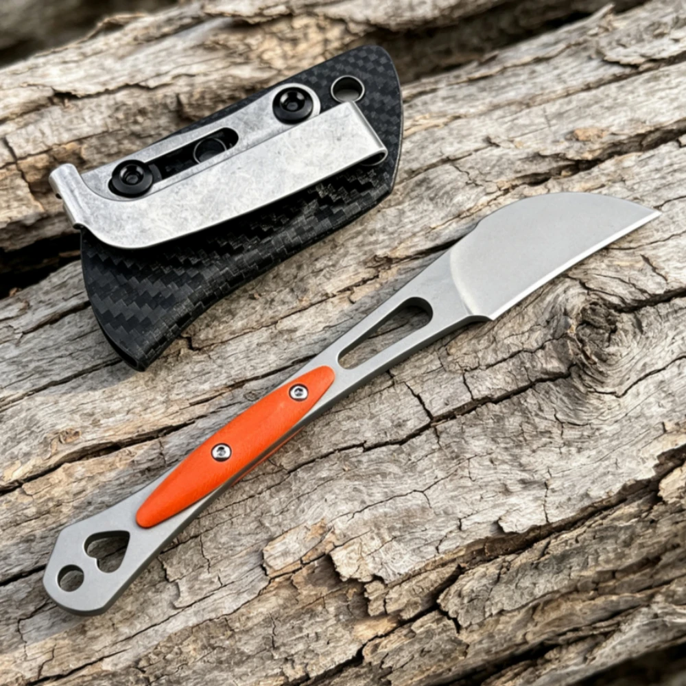 Image of Bevorzugtes tragbares gerades Messer mit K-Scheide Angeln & Wandern Langlebige Outdoor-Messer Hochwertige Camping-Picknick-EDC-Werkzeuge