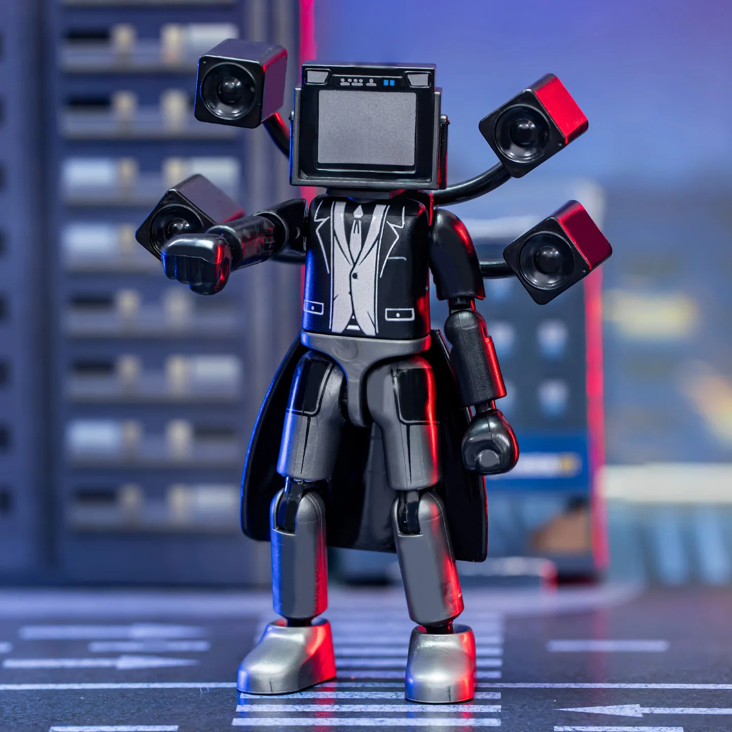 Titan TV Monitor Toilet Assembly Toy Giant TV Building Blocks Skibidi Toilet Surveillance Minifigures for Ages 6-14