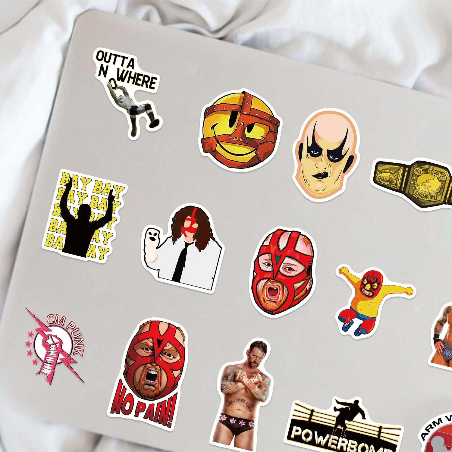 Autocollants de lutte, 50 pièces, décoration de lutte, Scrapbook, bouteille d'eau, ordinateur, Skateboard, bagages, bureau, vacances