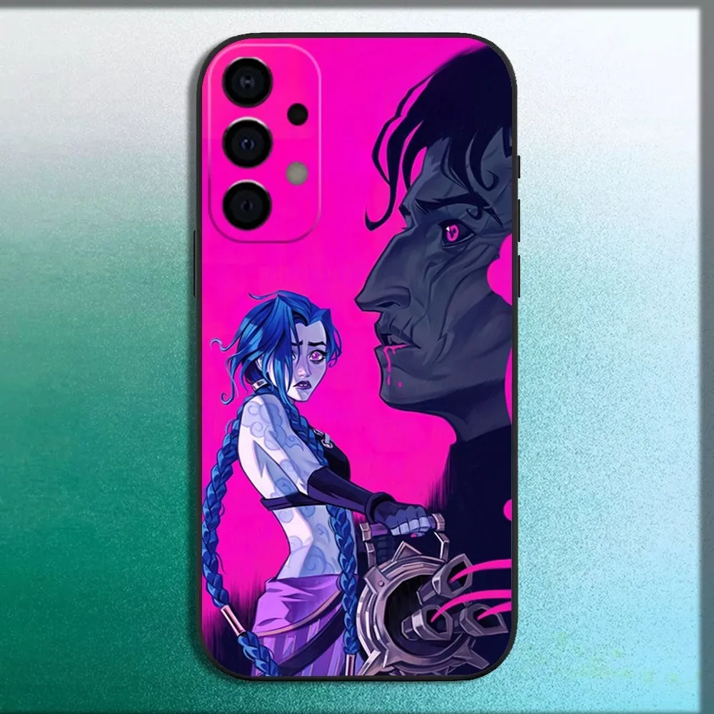 Coque de téléphone s-silco Arcane Jinx, étui noir souple pour Samsung Galaxy A13,A21s,A22,A31,A32,A52,A53,A71,A80,A91