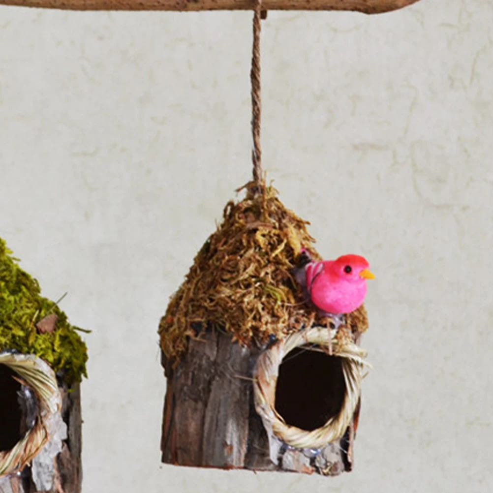 

Simulated Nest Ornament Garden Home Decoration Handmade Cage Tree Decorative For Pets Easter Artificial Bird House