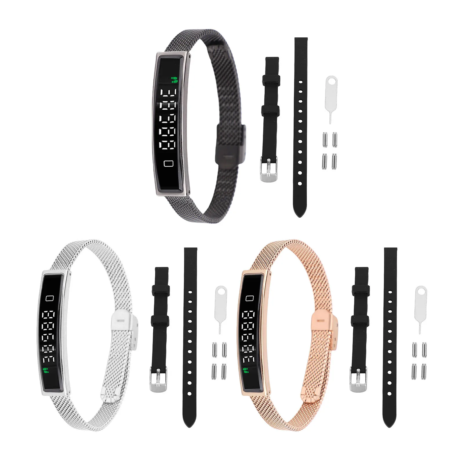 

Fitness Bracelet Smart Bracelet Fitness Bluetooth 5.3 Health Bracelet Water Proof for Running Riding with APP