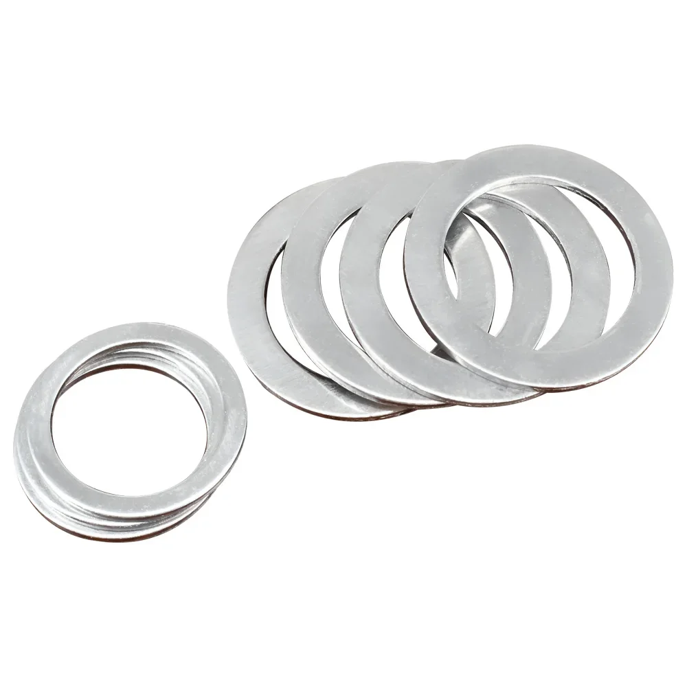 M6~M22 Aluminum Flat washer Round High Temperature and Wear Resistant Metal Fittings Tightness Seals Flat Gaskets 15/25/35/45PCS