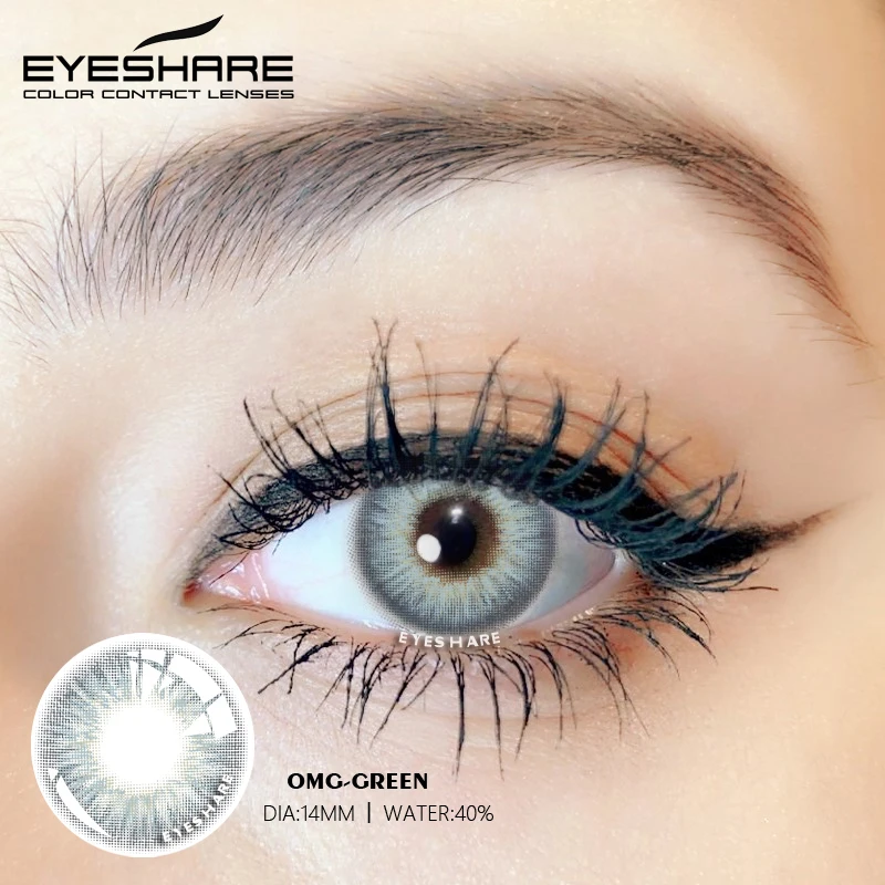 EYESHARE Eye Lenses Gray Color Contact Lenses Colored Contact Lens for Eyes Cosmetic Contact Lens Beauty Makeup EyeContacts Lens