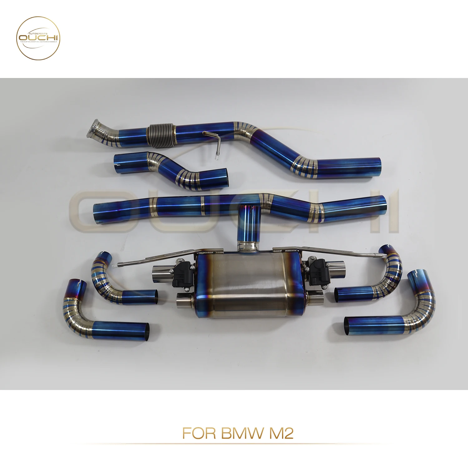 OUCHI Factory Direct Sales TC4 Catback for BMW M2 With Electronic Valve and Tips High Performance Exhaust System