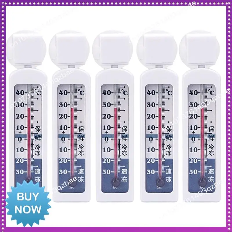 Hot Ltem 5 Piece Refrigerator Line Freezer Thermometer Fridge Refrigeration Temperature Gauge Monitor Home Use -30℃-40℃