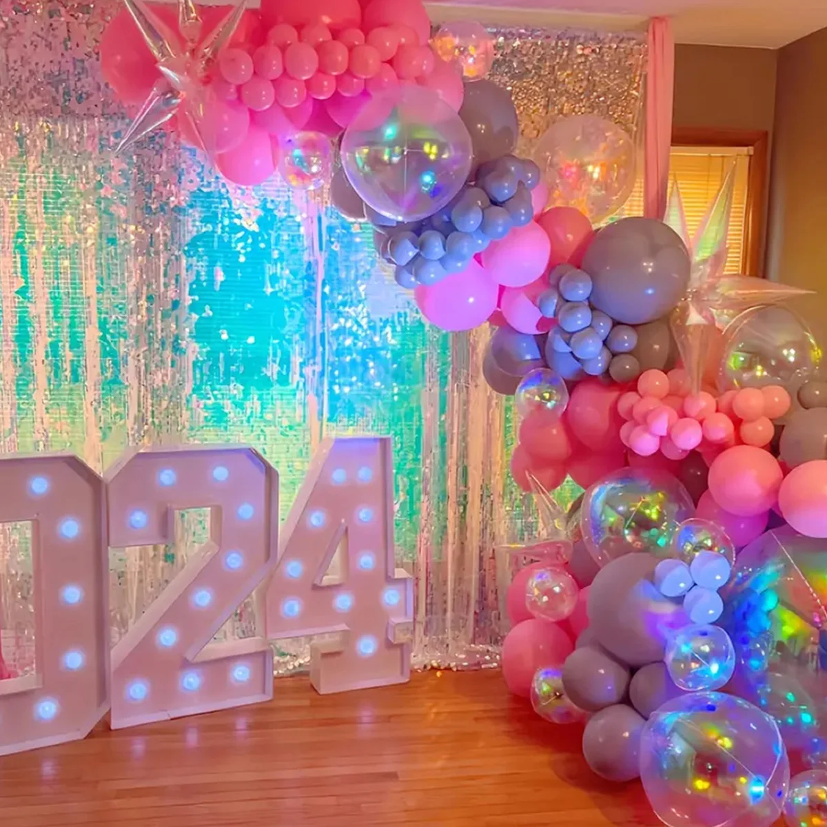 10 Stück Bunte 10 Zoll 4D Runde Aluminiumfolienballons für Hochzeiten, Geburtstage, Feiertage und Funkelnde Partydekoration – Detail 5
