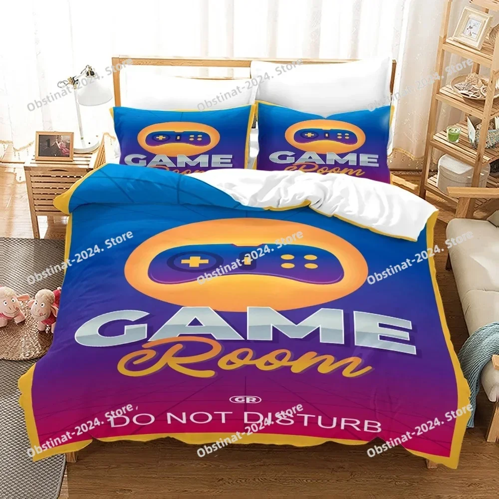 

2025 Gaming Duvet Cover Set Gamer Room Decor for Boys Teens Video Games Twin Bedding Set Gamepad Bedspread Decor Home Queen King