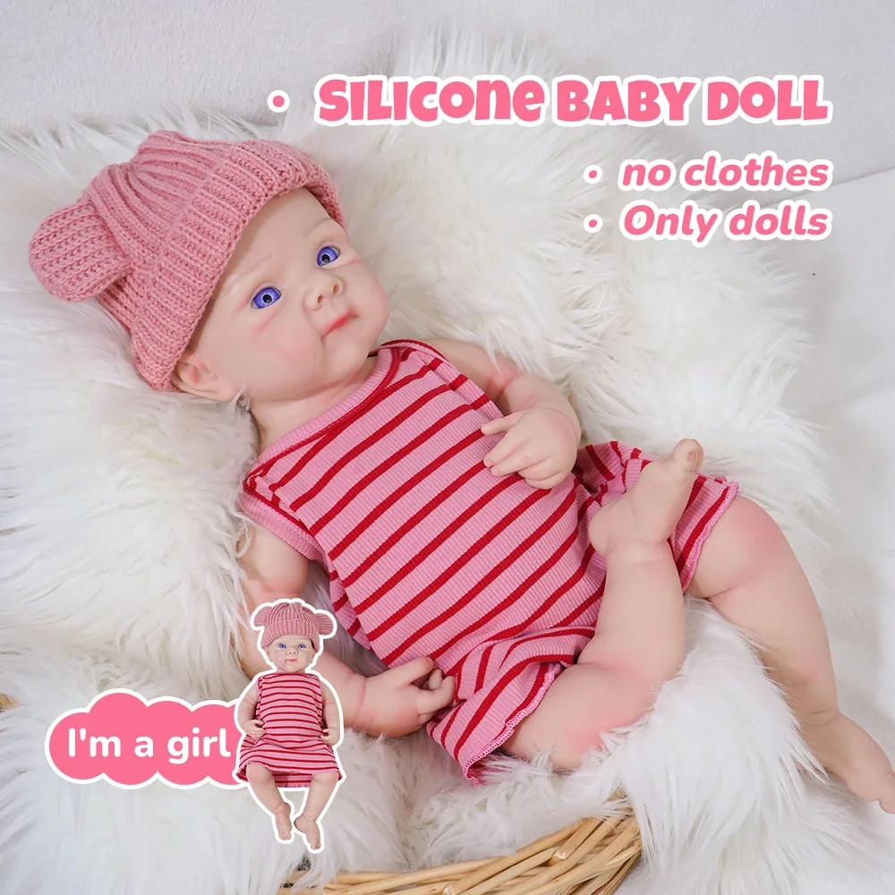 20 inch realistische siliconen pop is een zachte en schattige meisjespop, een perfect cadeau voor kinderen vanaf 3 jaar. Geen kleding