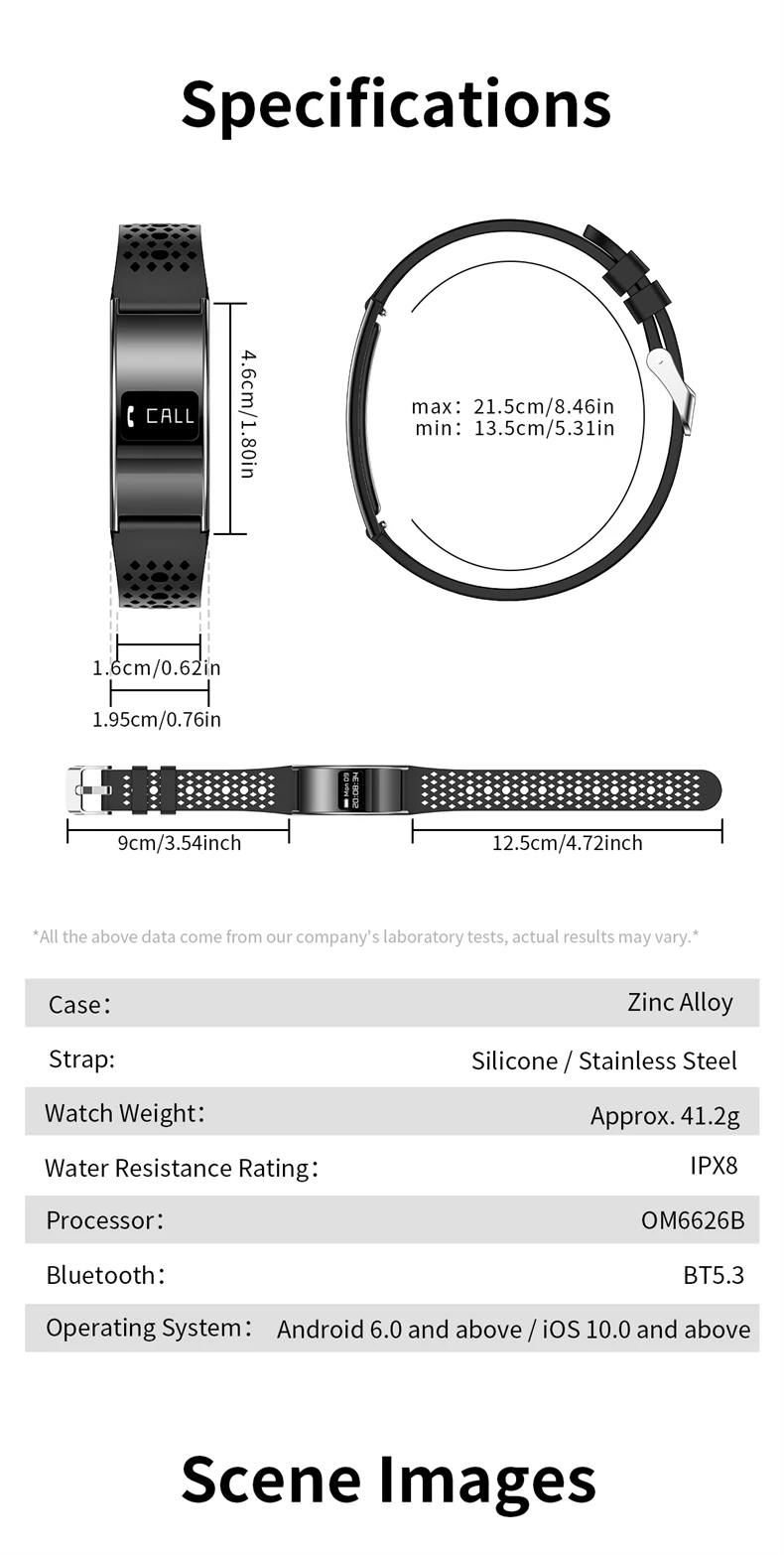 Fitness Tracker Smart Armband Mit Herzfrequenz Und Gps Für Herren_voghion.com